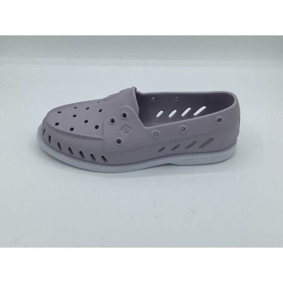 Women's Sperry's Size 8 Loafers Lilac Holes Waterproof Non-marking - Picture 7 of 8